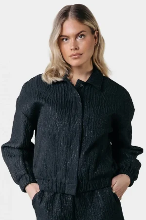 Jassen | Blazers<Colourful Rebel Bente Zebra Jacquard Jacket | Black