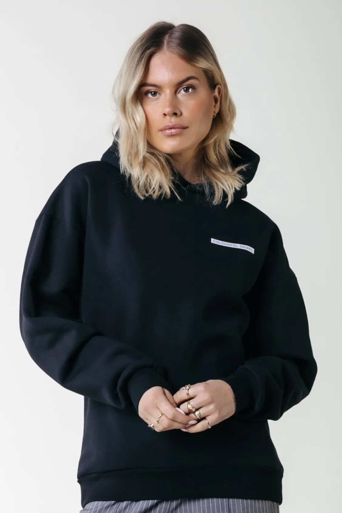 Hoodies<Colourful Rebel Box Logo Hoodie | Black