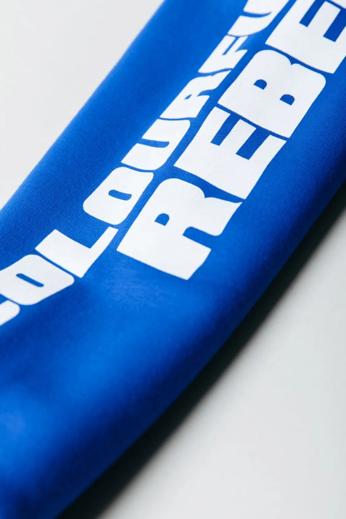 Hoodies<Colourful Rebel Sleeve Logo Hoodie | Deep blue Deepblue