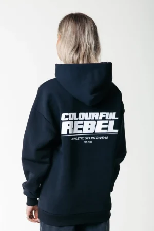 Hoodies<Colourful Rebel CR Bold Logo Hoodie | Black