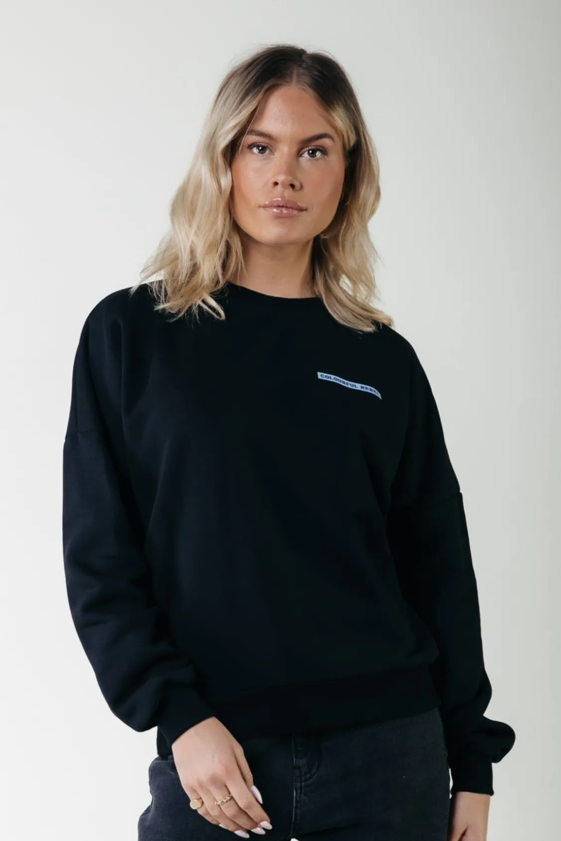 Truien<Colourful Rebel Faded Flower Sweat | Black