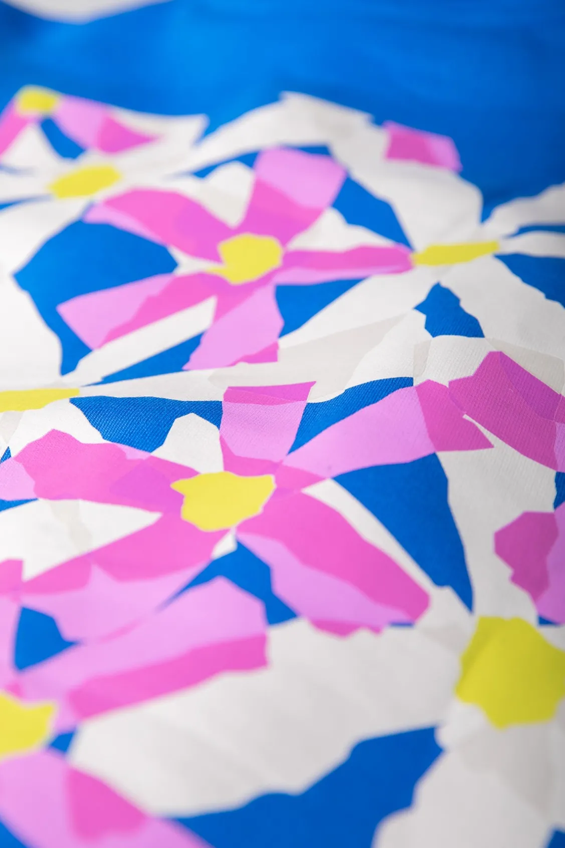 Hoodies<Colourful Rebel Flower Square Hoodie | Blue