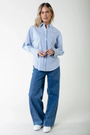 Broeken<Colourful Rebel Gaias High Rise Denim | Mid blue denim Midbluedenim