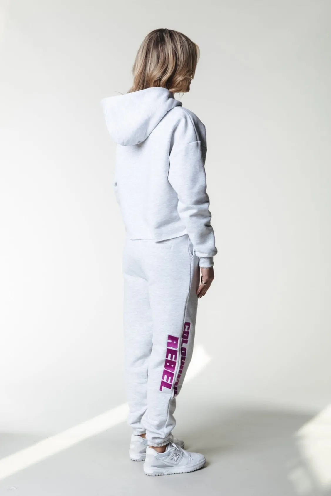 Broeken<Colourful Rebel Joelle Logo Jogger Pants | Light grey melange Lightgreymelange