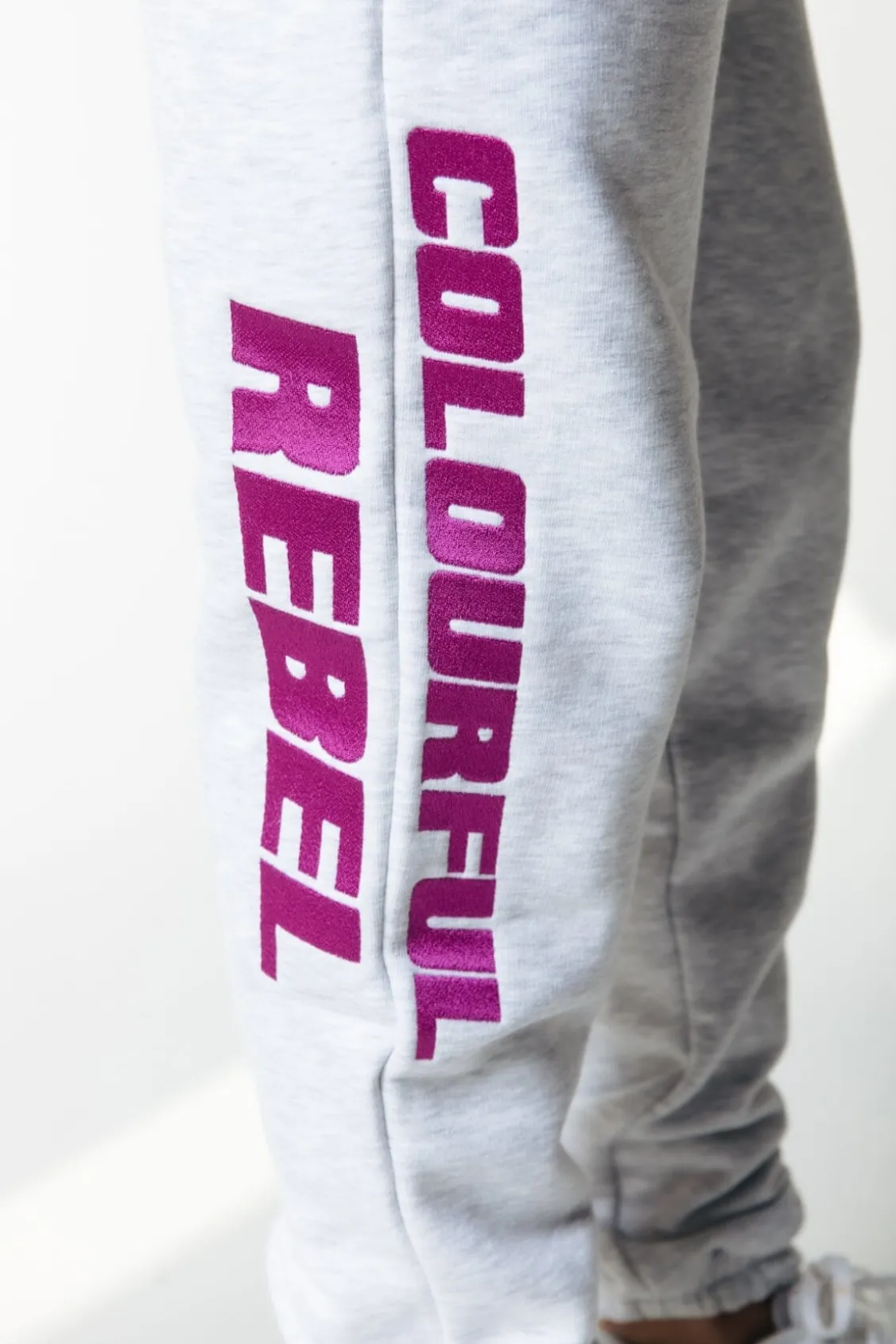 Broeken<Colourful Rebel Joelle Logo Jogger Pants | Light grey melange Lightgreymelange