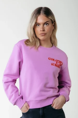 Truien<Colourful Rebel Puff Logo Sweat | Medium Violet Mediumviolet