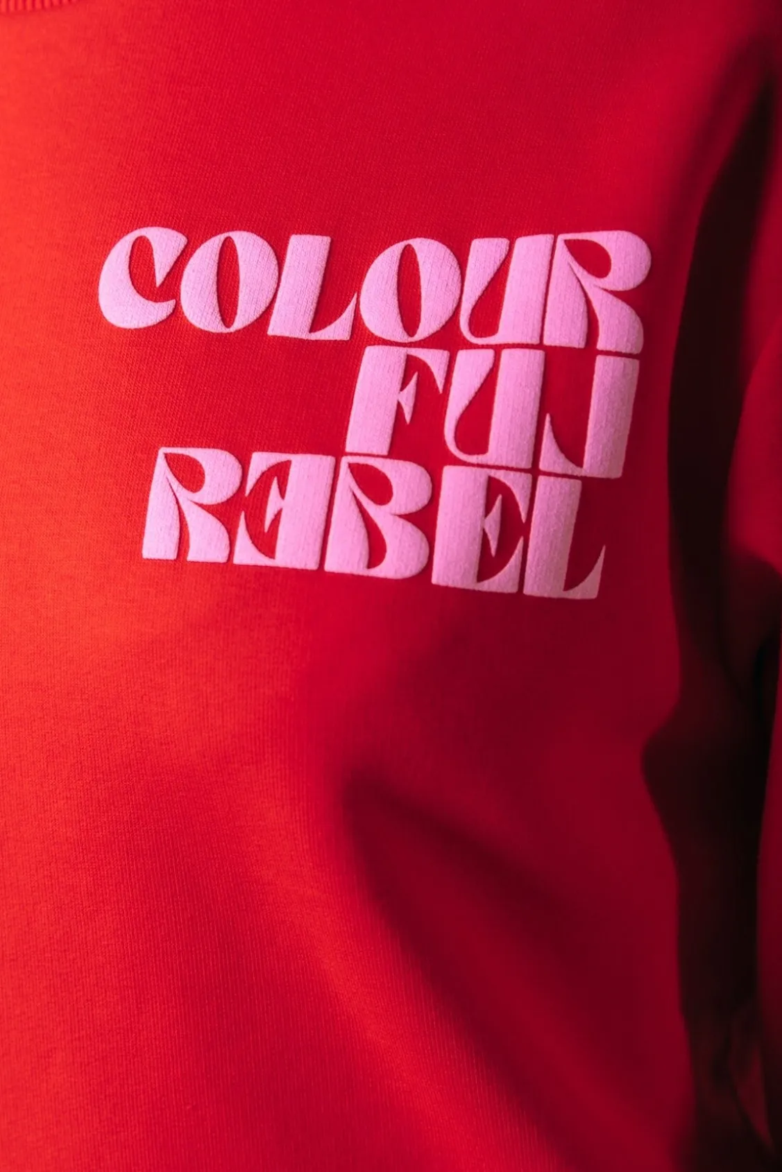 Truien<Colourful Rebel Puff Logo Sweat | Scarlet Red Scarletred