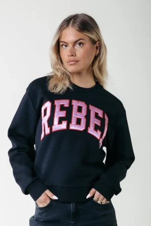 Truien<Colourful Rebel Rebel Sweat | Black