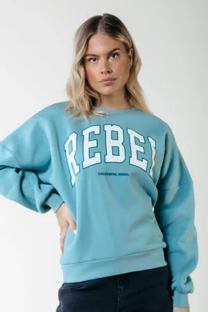 Truien<Colourful Rebel Rebel Sweat | Mineral blue Mineralblue