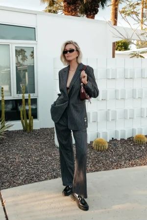 Broeken<Colourful Rebel Rus Straight Pants | Dark Anthracite Darkanthracite