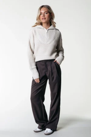 Pakken<Colourful Rebel Rus Straight Pants | Dark brown Darkbrown