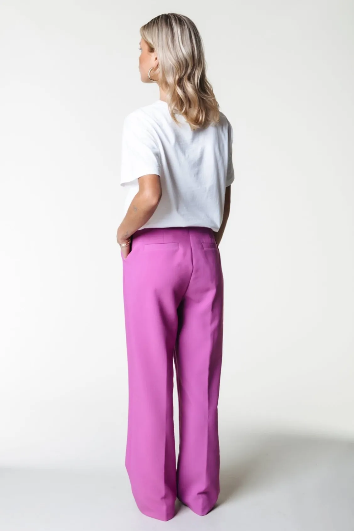 Broeken<Colourful Rebel Rus Straight Pants | Violet Pink Violetpink