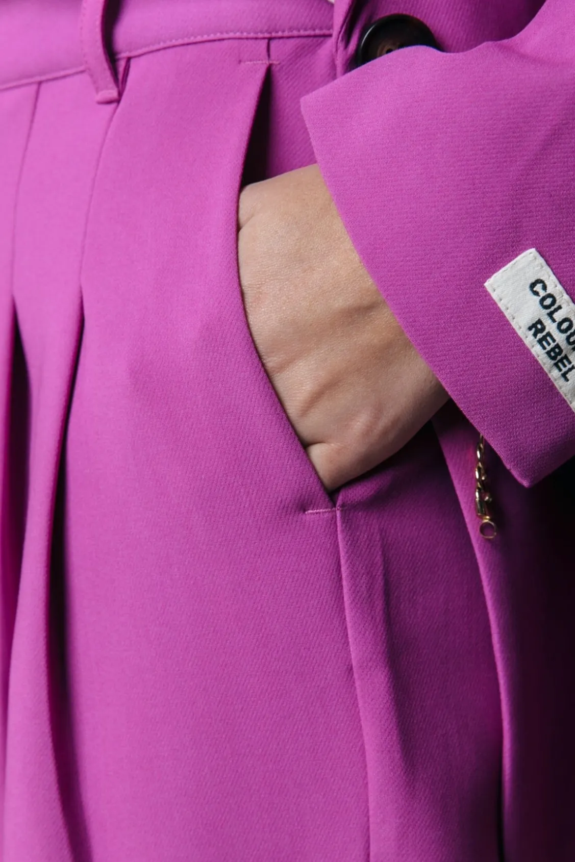 Broeken<Colourful Rebel Rus Straight Pants | Violet Pink Violetpink