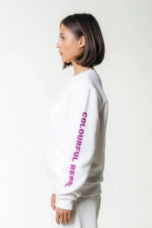 Truien<Colourful Rebel Sleeve Logo Sweat | Off white Offwhite