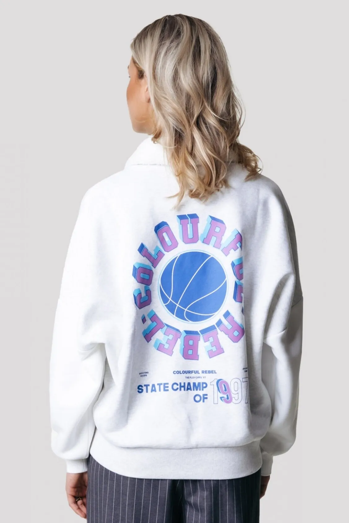 Truien<Colourful Rebel State Champ Sweat | Light grey melange Lightgreymelange