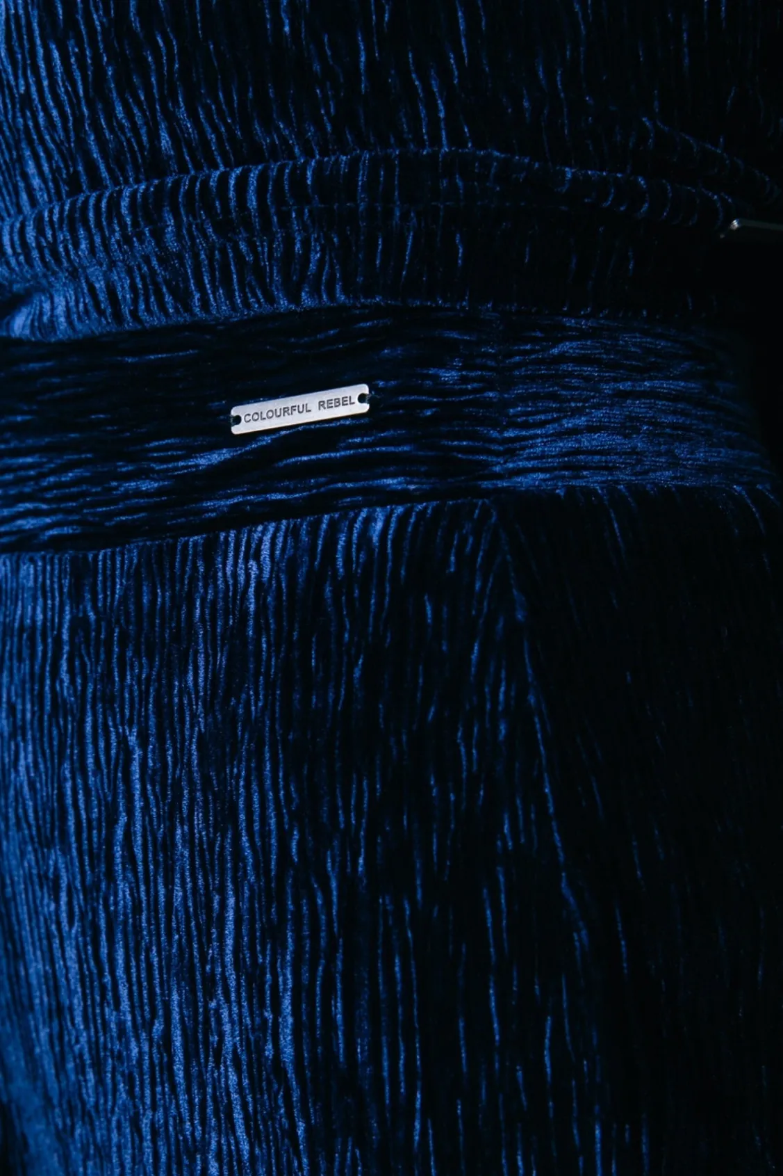 Broeken<Colourful Rebel Structure Velvet Flare | Peacoat Blue Peacoatblue