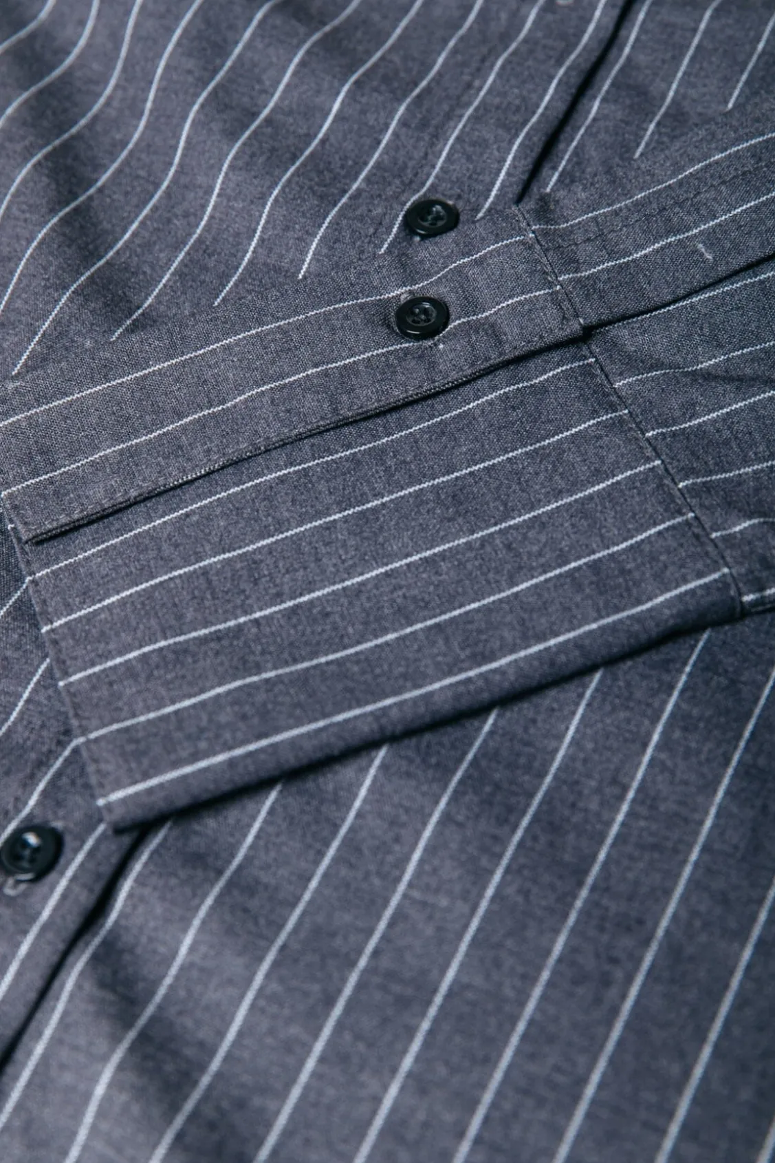 Blouses<Colourful Rebel Talia Pinstripe Blouse | Dark Anthracite Darkanthracite