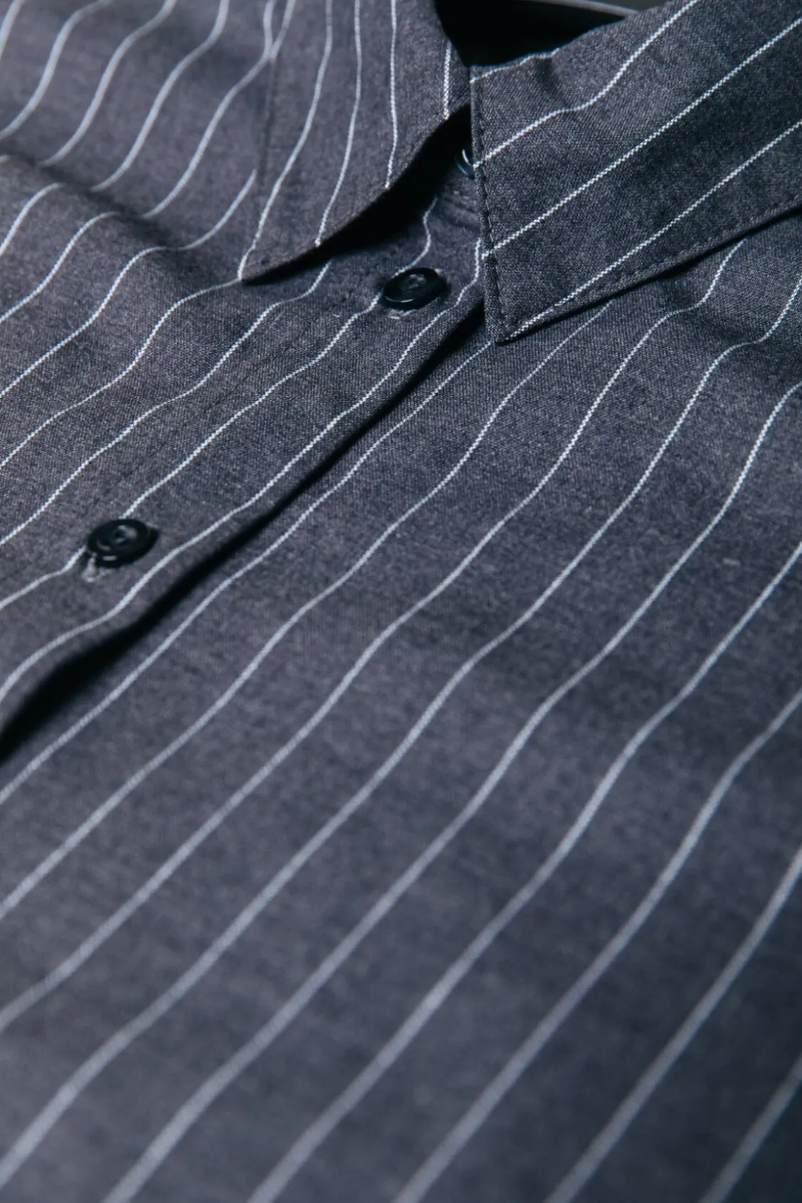 Blouses<Colourful Rebel Talia Pinstripe Blouse | Dark Anthracite Darkanthracite