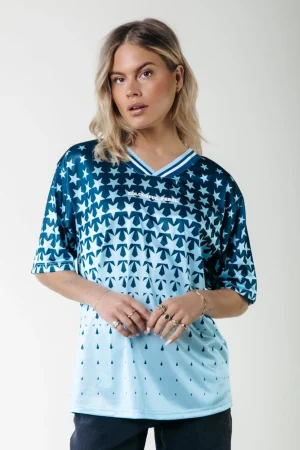 T-shirts<Colourful Rebel Tayla State Champ Football T-Shirt | Canal blue Canalblue