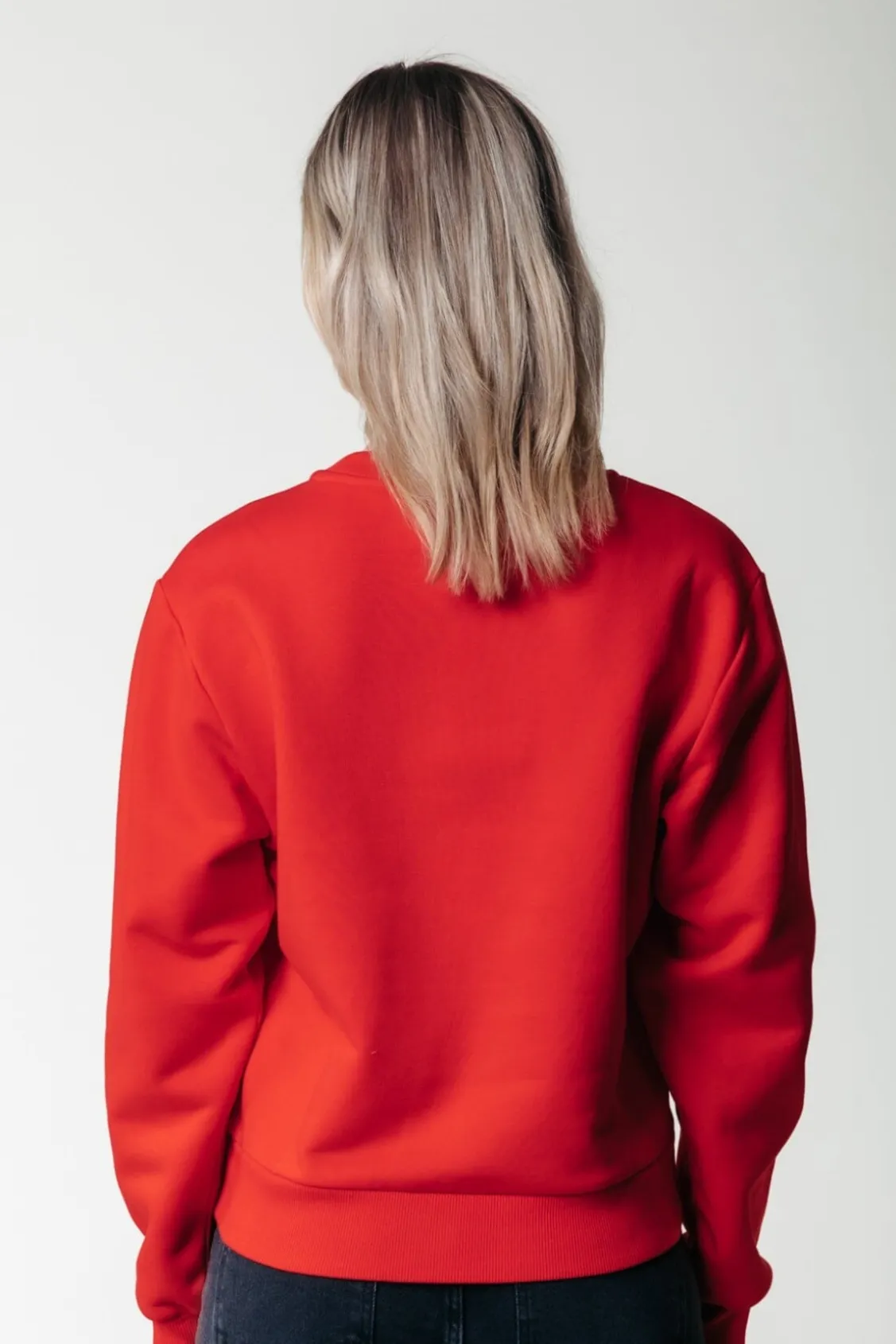 Truien<Colourful Rebel Uni Label Sweat | Scarlet Red Scarletred