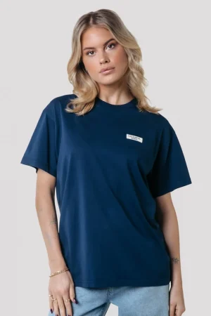 T-shirts<Colourful Rebel Uni Label T-shirt | Peacoat Blue Peacoatblue