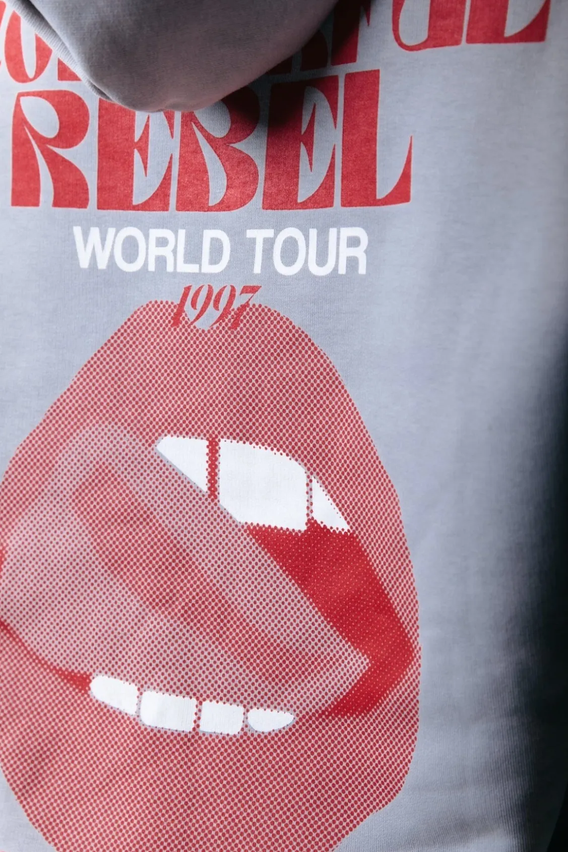 Hoodies<Colourful Rebel World Tour Hoodie | Light grey Lightgrey