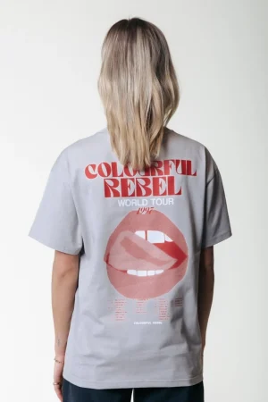 T-shirts<Colourful Rebel World Tour T-shirt | Light grey Lightgrey